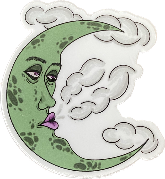 How High the Moon Small Sticker