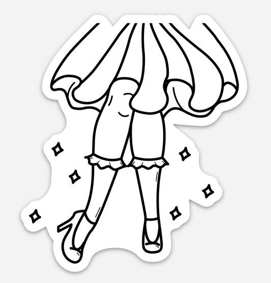 Shiny Stockings Sticker