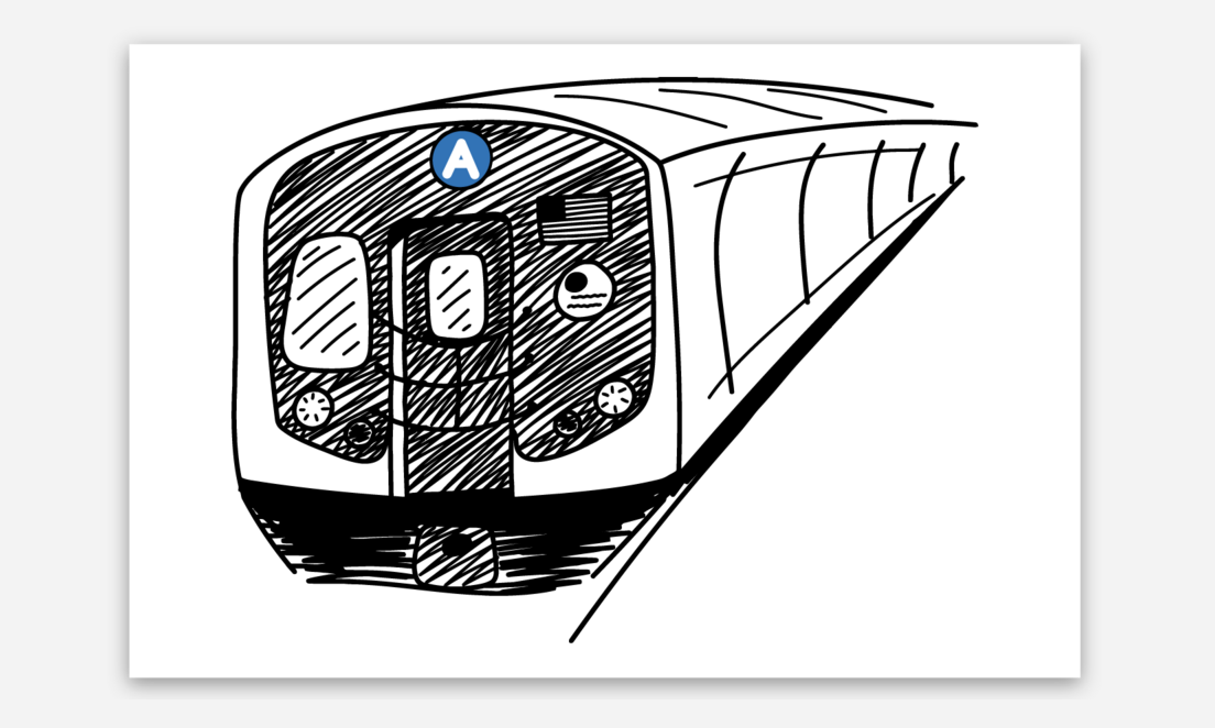 A Train Sticker