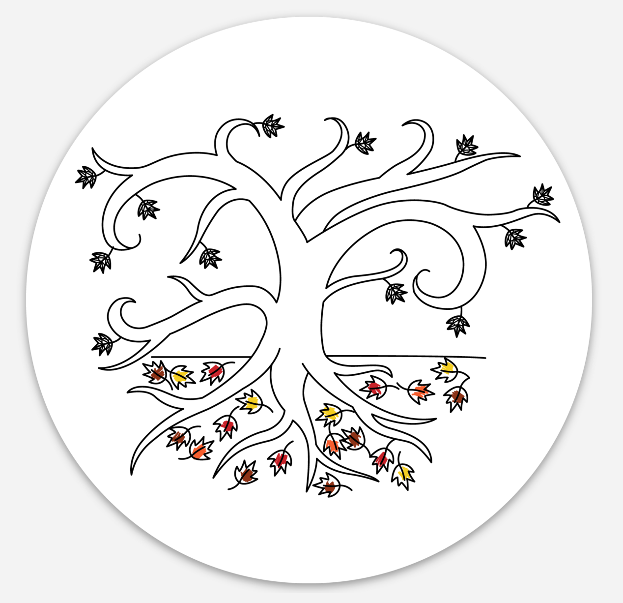 Autumn Leaves Sticker